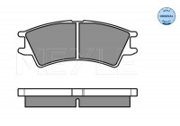 Kit de plaquettes de frein, frein à disque MEYLE-ORIGINAL Quality 025 232 3816/W