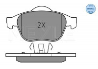 Kit de plaquettes de frein, frein à disque MEYLE-ORIGINAL Quality 025 232 4518