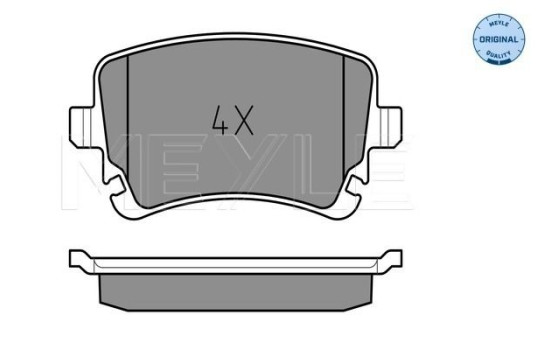 Kit de plaquettes de frein, frein à disque MEYLE-ORIGINAL Quality 025 233 2617