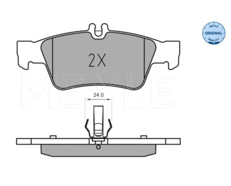 Kit de plaquettes de frein, frein à disque MEYLE-ORIGINAL Quality 025 233 3516, Image 2