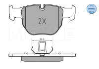 Kit de plaquettes de frein, frein à disque MEYLE-ORIGINAL Quality 025 233 9719