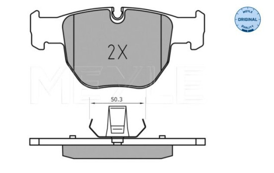 Kit de plaquettes de frein, frein à disque MEYLE-ORIGINAL Quality 025 233 9719