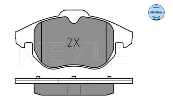 Kit de plaquettes de frein, frein à disque MEYLE-ORIGINAL Quality 025 234 0220, Image 2