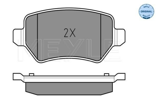 Kit de plaquettes de frein, frein à disque MEYLE-ORIGINAL Quality 025 234 1715/W, Image 2