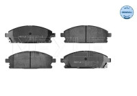 Kit de plaquettes de frein, frein à disque MEYLE-ORIGINAL Quality 025 234 2016/W