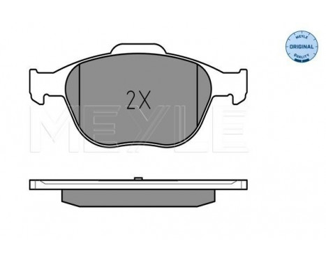 Kit de plaquettes de frein, frein à disque MEYLE-ORIGINAL Quality 025 234 4017, Image 2