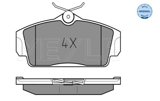 Kit de plaquettes de frein, frein à disque MEYLE-ORIGINAL Quality 025 234 6316