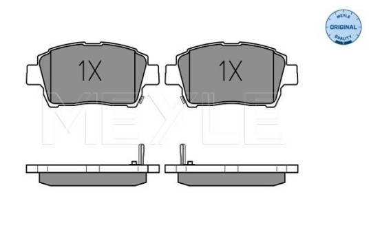 Kit de plaquettes de frein, frein à disque MEYLE-ORIGINAL Quality 025 235 1017