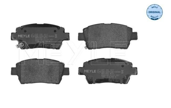 Kit de plaquettes de frein, frein à disque MEYLE-ORIGINAL Quality 025 235 1017, Image 3