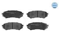 Kit de plaquettes de frein, frein à disque MEYLE-ORIGINAL Quality 025 235 3917