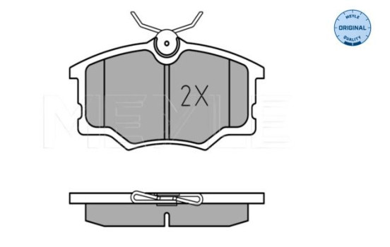 Kit de plaquettes de frein, frein à disque MEYLE-ORIGINAL Quality 025 235 4616, Image 2