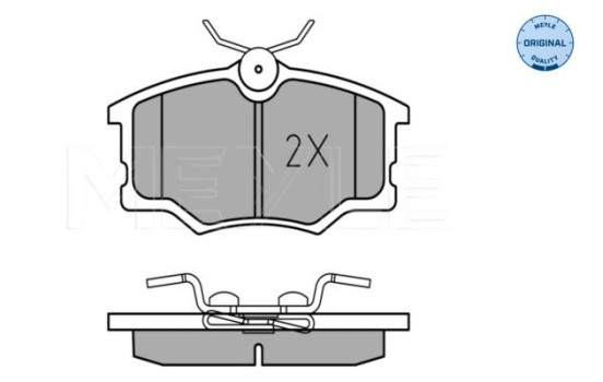 Kit de plaquettes de frein, frein à disque MEYLE-ORIGINAL Quality 025 235 4616, Image 3
