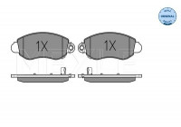 Kit de plaquettes de frein, frein à disque MEYLE-ORIGINAL Quality 025 235 7718/W