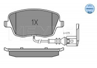 Kit de plaquettes de frein, frein à disque MEYLE-ORIGINAL Quality 025 235 8118/W