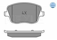 Kit de plaquettes de frein, frein à disque MEYLE-ORIGINAL Quality 025 235 8118