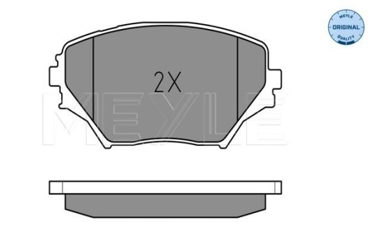 Kit de plaquettes de frein, frein à disque MEYLE-ORIGINAL Quality 025 235 8517