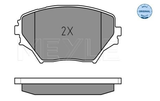 Kit de plaquettes de frein, frein à disque MEYLE-ORIGINAL Quality 025 235 8517, Image 2