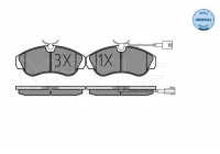 Kit de plaquettes de frein, frein à disque MEYLE-ORIGINAL Quality 025 236 0319/W