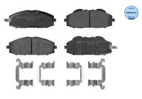 Kit de plaquettes de frein, frein à disque MEYLE-ORIGINAL Quality 025 236 1118/W