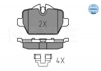 Kit de plaquettes de frein, frein à disque MEYLE-ORIGINAL Quality 025 236 2316