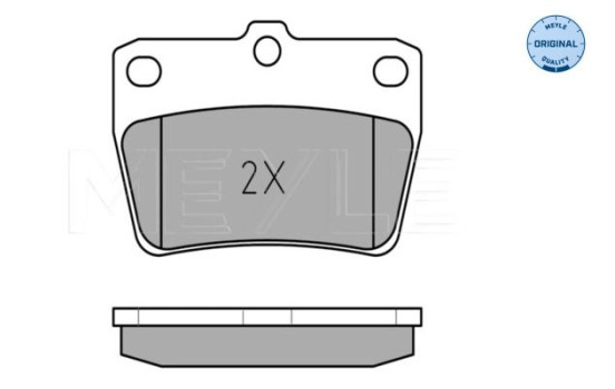 Kit de plaquettes de frein, frein à disque MEYLE-ORIGINAL Quality 025 236 5614/W, Image 3