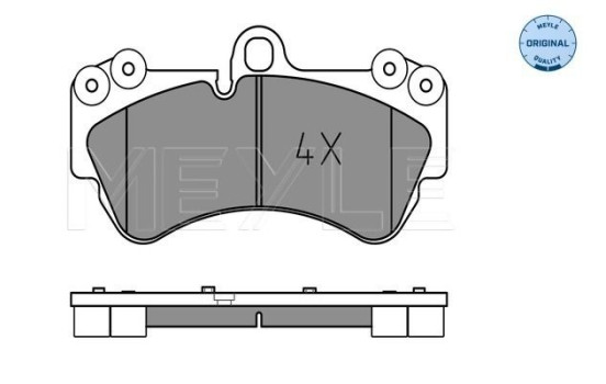 Kit de plaquettes de frein, frein à disque MEYLE-ORIGINAL Quality 025 236 9217, Image 2