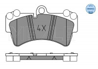 Kit de plaquettes de frein, frein à disque MEYLE-ORIGINAL Quality 025 236 9317