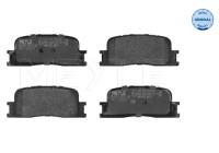 Kit de plaquettes de frein, frein à disque MEYLE-ORIGINAL Quality 025 237 0215/W