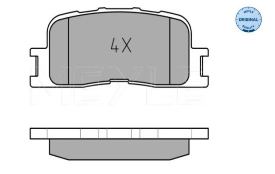 Kit de plaquettes de frein, frein à disque MEYLE-ORIGINAL Quality 025 237 0215/W, Image 2
