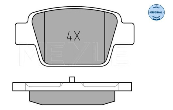 Kit de plaquettes de frein, frein à disque MEYLE-ORIGINAL Quality 025 237 1415, Image 2