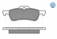 Kit de plaquettes de frein, frein à disque MEYLE-ORIGINAL Quality 025 237 1616