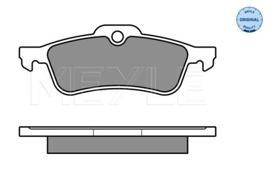 Kit de plaquettes de frein, frein à disque MEYLE-ORIGINAL Quality 025 237 1616