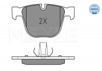 Kit de plaquettes de frein, frein à disque MEYLE-ORIGINAL Quality 025 237 3017