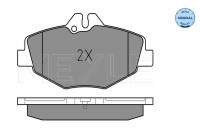 Kit de plaquettes de frein, frein à disque MEYLE-ORIGINAL Quality 025 237 4320