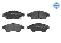 Kit de plaquettes de frein, frein à disque MEYLE-ORIGINAL Quality 025 238 1716/W
