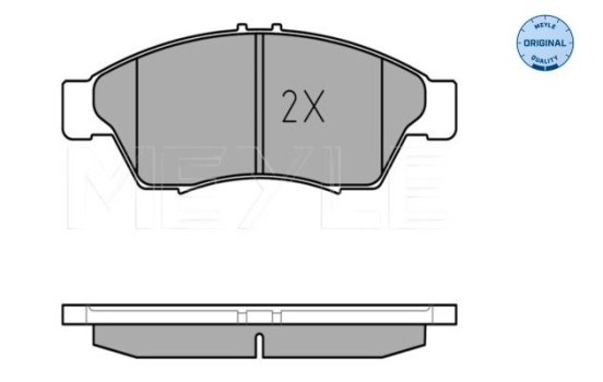 Kit de plaquettes de frein, frein à disque MEYLE-ORIGINAL Quality 025 238 1716/W, Image 3