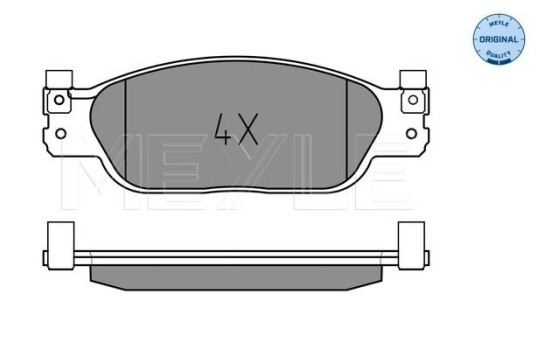 Kit de plaquettes de frein, frein à disque MEYLE-ORIGINAL Quality 025 239 0818