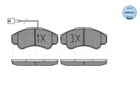 Kit de plaquettes de frein, frein à disque MEYLE-ORIGINAL Quality 025 239 1919/W