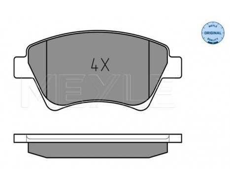 Kit de plaquettes de frein, frein à disque MEYLE-ORIGINAL Quality 025 239 3018