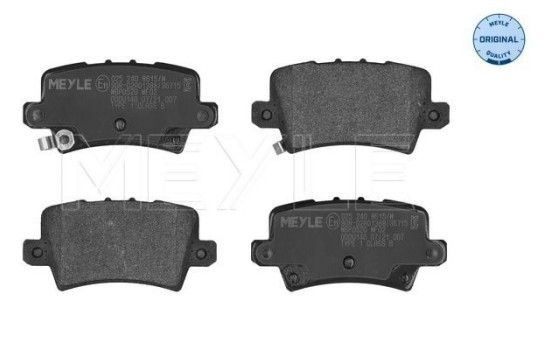 Kit de plaquettes de frein, frein à disque MEYLE-ORIGINAL Quality 025 240 8615/W