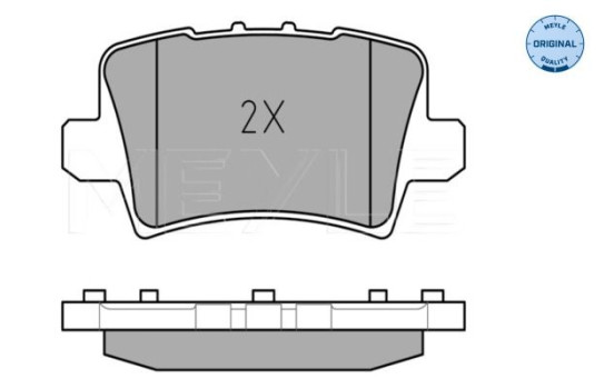 Kit de plaquettes de frein, frein à disque MEYLE-ORIGINAL Quality 025 240 8615/W, Image 3