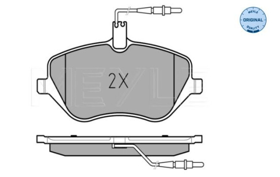 Kit de plaquettes de frein, frein à disque MEYLE-ORIGINAL Quality 025 241 3317/W, Image 2