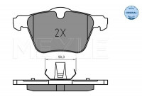 Kit de plaquettes de frein, frein à disque MEYLE-ORIGINAL Quality 025 241 4218