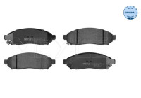 Kit de plaquettes de frein, frein à disque MEYLE-ORIGINAL Quality 025 242 2716/W