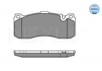 Kit de plaquettes de frein, frein à disque MEYLE-ORIGINAL Quality 025 243 1617