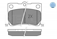 Kit de plaquettes de frein, frein à disque MEYLE-ORIGINAL Quality 025 243 2315/W