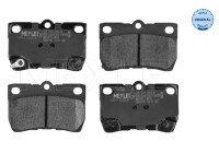 Kit de plaquettes de frein, frein à disque MEYLE-ORIGINAL Quality 025 243 2315/W