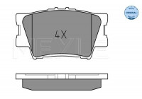Kit de plaquettes de frein, frein à disque MEYLE-ORIGINAL Quality 025 243 3815