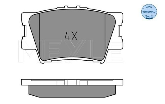Kit de plaquettes de frein, frein à disque MEYLE-ORIGINAL Quality 025 243 3815