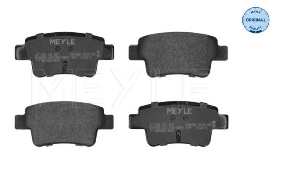 Kit de plaquettes de frein, frein à disque MEYLE-ORIGINAL Quality 025 243 4917